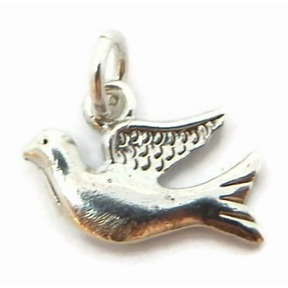 Dove Pendant Charm .925 Sterling Silver