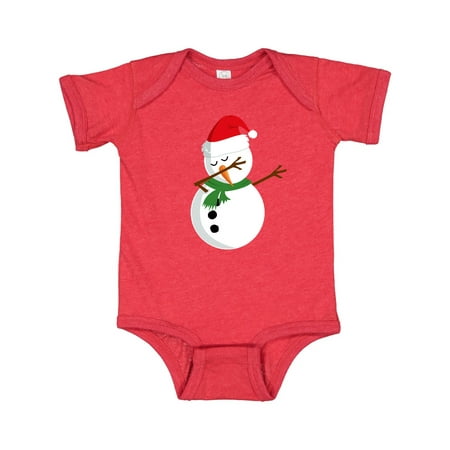 

Inktastic Dabbing Snowman Gift Baby Boy or Baby Girl Bodysuit