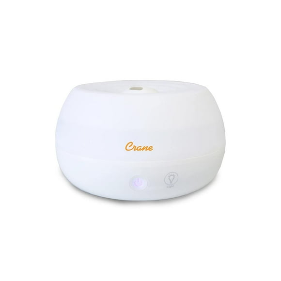 Crane 2-in-1 Ultrasonic Cool Mist Personal Humidifier & Aroma Diffuser 0.2 Gallon, White