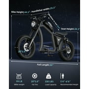 BIGNIU BG-X Electric Bike for Adults,740W Brushless Motor 48V/31.5Ah Up to 40 Miles E-Bike Front/Rear Turn Signal Dual Suspension Ebikes UL2849