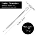 thumbnail image 3 of EXLEAF 5 Pcs Dual-Sided Cuticle Pusher Set,Stainless Steel Cuticle Pusher Tool for Manicure&Pedicure,Cuticles Trimmer,Nail Scraper,Cuticles Remover Tools for Salon, 3 of 15