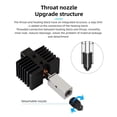 thumbnail image 4 of Kit de Hotend, Alta dureza Calentamiento rápido de calentamiento rápido con 0,4 mm 0,6 mm de 0,8 mm boquillas para qidi q1 pro, 4 of 7