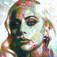 thumbnail image 4 of Stephen Chambers 15x15 Black Ornate Wood Framed With Double Matting Wall Art Titled - Lady Gaga 1, 4 of 6
