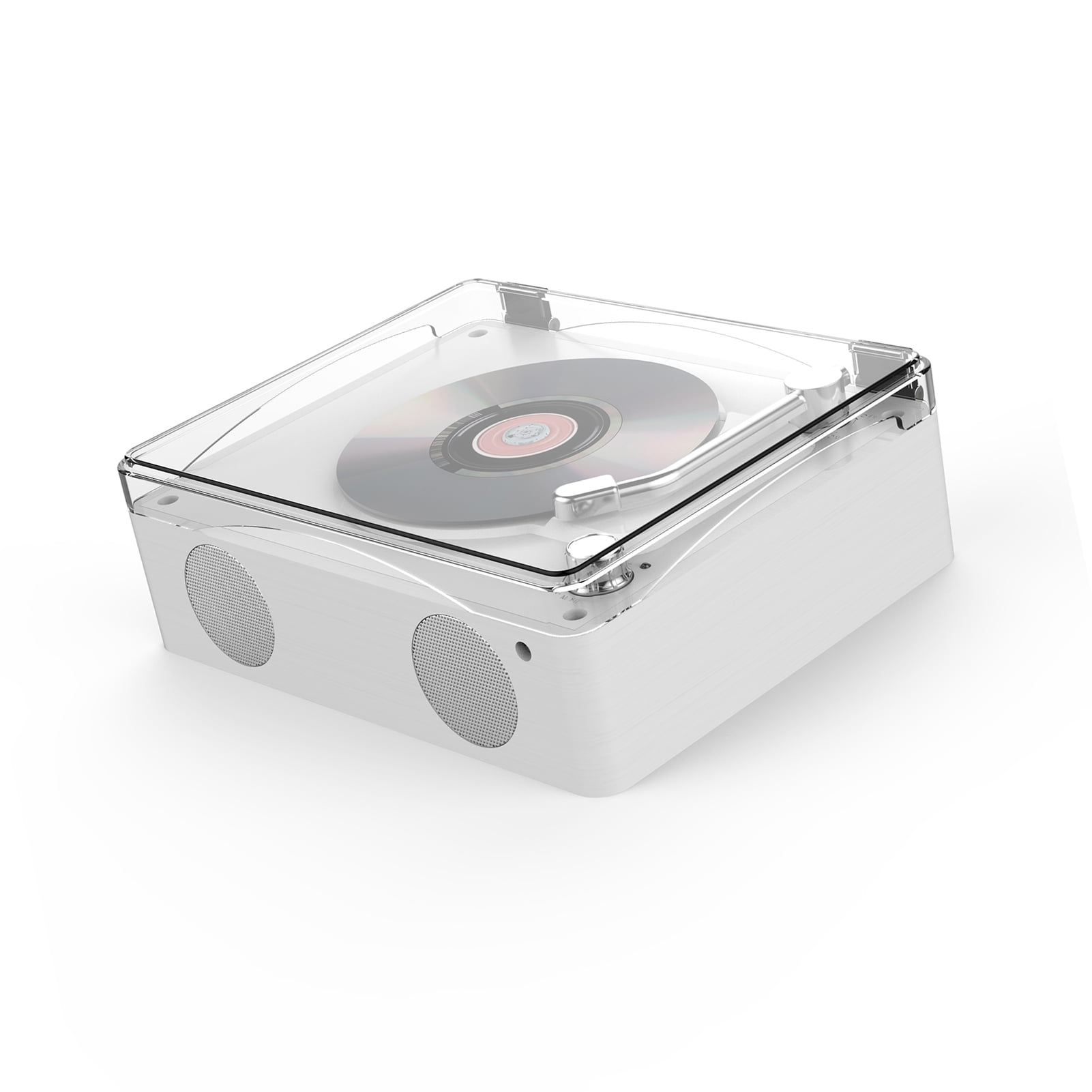 Retro CD Player Multi Functional Music Player Rechargeable Home Speakers With Remote Control Volume Knob U Disk Playback With Headphone Jack