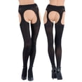 thumbnail image 5 of Cortina 100 Den Strip Panty Suspender Tights, 5 of 9