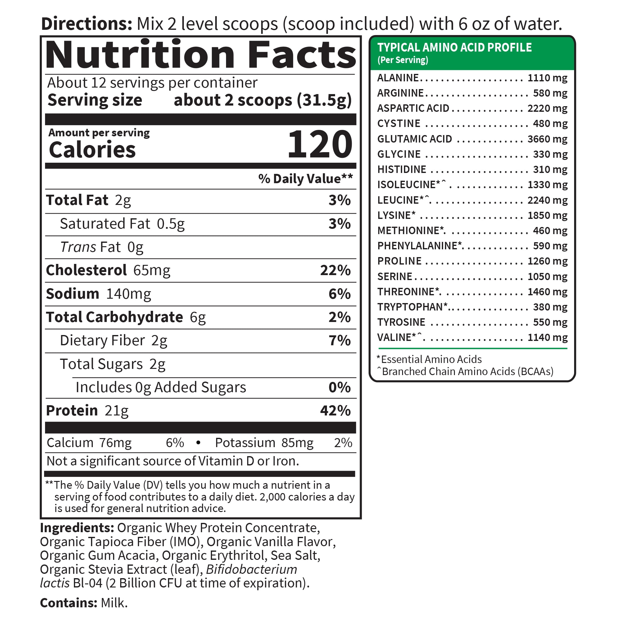 Garden Of Life Sport Grass Fed Whey Protein Powder, Refuels and Repairs Muscles, 24g Protein, Vanilla, 1.1 Lb