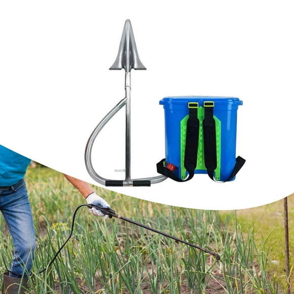 Colaxi Back Carrying Fertilizing Spreader with Digging Spade 25L Capacity Sturdy Professional for Cereals Multipurpose Labor Saving