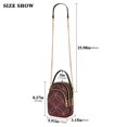 thumbnail image 2 of FORMRS Crossbody Bag for Women Quilted Travel Shoulder Cell Phone Purse with Chain Strap Handbag, Circular Gold Pattern, 2 of 7