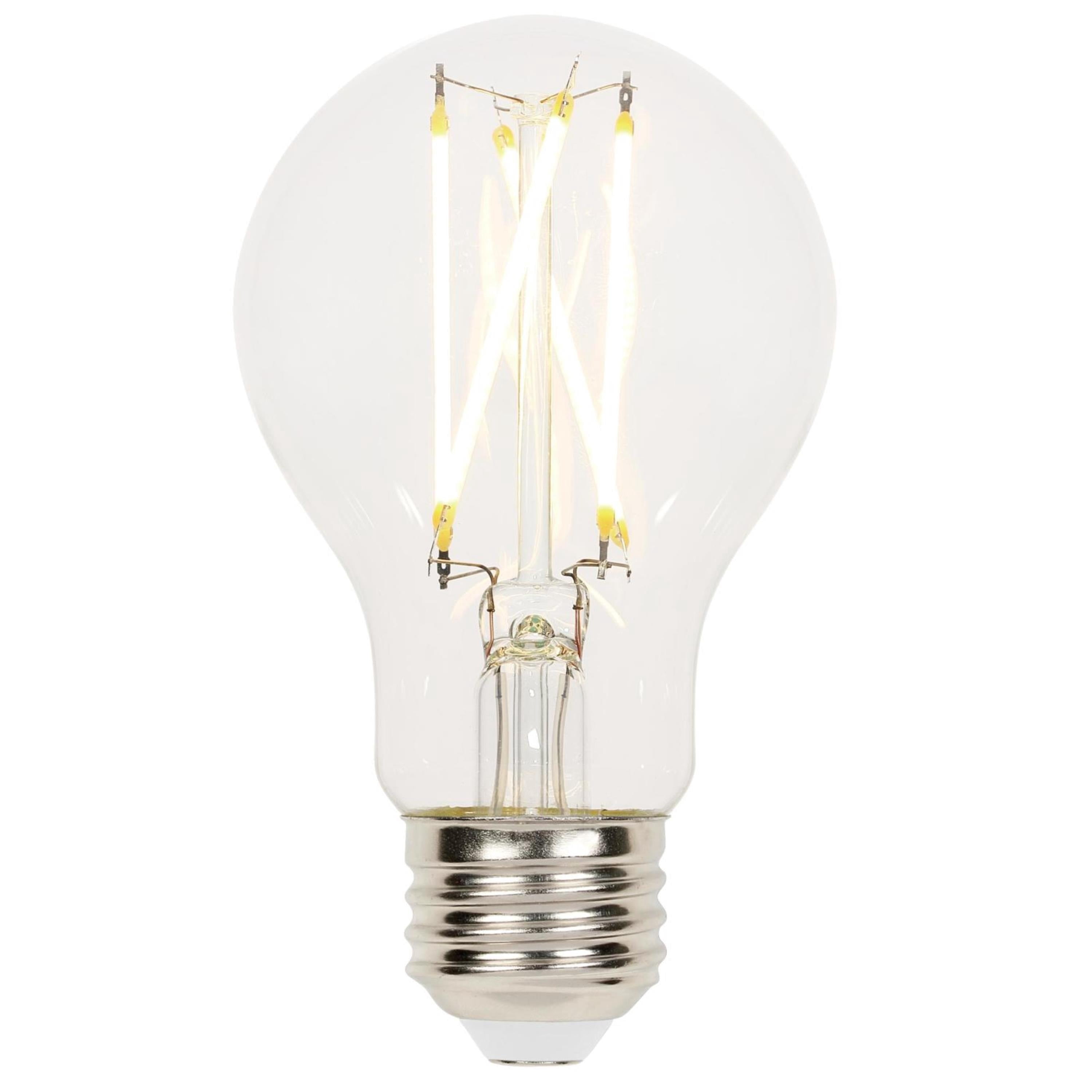Westinghouse Lighting  9-Watt (60-Watt Equivalent) Clear A19 Dimmable Filament LED Light Bulb, Medium Base - 6-Pack