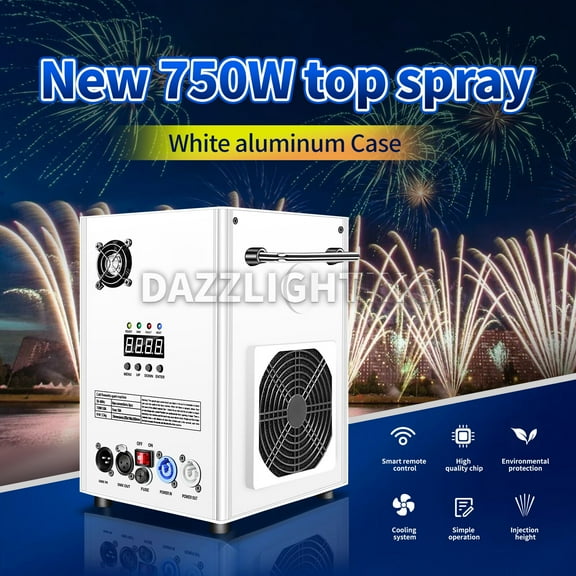 750W Cold Spark Machine Firework Stage Effect DMX512 DJ Disco Party Club Wedding
