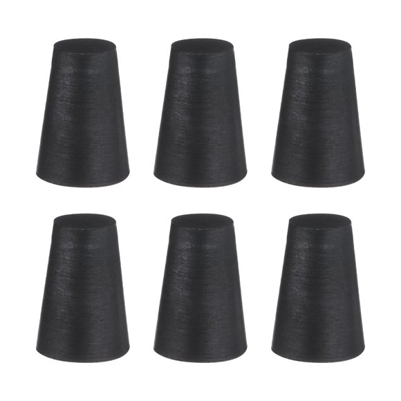 Lot de 6 Bouchons en Silicone Caoutchouc Effilés, 9.5mm à 14.5mm Haute Température pour Trous, Pulvérisation, Revêtement, 20mm