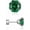 Silver-03, variant on Zircon Flat Back Screw Hypoallergenic Surgical Steel Stud Earrings