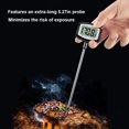 thumbnail image 4 of Wosthever Termómetro de cocina LCD con sonda larga Medidor de temperatura para asar carne Medidor térmico alimentado por batería Chef de Termómetros, 4 of 6