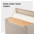 thumbnail image 4 of Caja de almacenamiento SMEAD, con tapa abatible, lino natural, color beige, 4 of 6