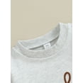thumbnail image 5 of Cenuakty Baby Boys Sweatshirts Long Sleeve Crew Neck Letter Embroidery Pullovers Toddler Fall Tops, 5 of 9