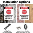 thumbnail image 3 of (2 Pack) Hydrostatic Testing OSHA Danger Sign 10 Inch X 14 Inch Indoor / Outdoor Rust-Free Aluminum Metal Signs for Workplace, Workshop, and Construction Site, Made in the USA, 3 of 8