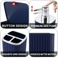 thumbnail image 6 of XLHOMO Navy Blue Bathroom Accessories Set - Gorgeous Bathroom Set, 10PC Bathroom Accessory Set, Brush, Trash Can, Qtip Holder & Soap Dispenser, 6 of 14