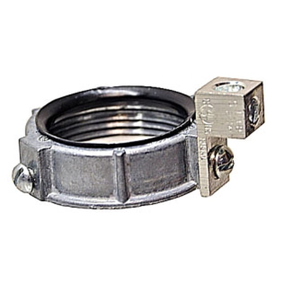 Steel City BG810A, Conduit Grounding Bushing, Insul Bshg 4In Mall Iron, 1 PC