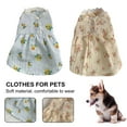 thumbnail image 1 of Visland Causal Pet Dress Decorative Polyester Spring Summer Floral Pattern Pet Outfit for Outdoor, 1 of 8