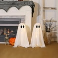 thumbnail image 3 of Halloween Decorations -2 Packs Spooky Ghosts with String Lights-Scary Ghost for Halloween Decor Indoor Party Home Table Room Kitchen and Fireplace Decor, 3 of 7