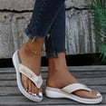thumbnail image 5 of Samickarr Summer Slippers For Women Indoor And Outdoor Wide Women's Ladies Arch-support Sandals Fashion Casual Sandals Shoes Outdoor Flip Flops Beach Wedges Orthopedic Slippers, 5 of 9
