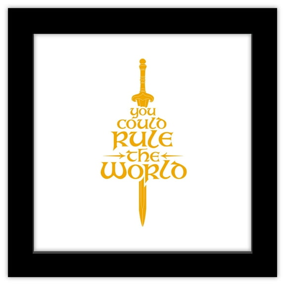 Gallery Pops The Lord of the Rings: War of the Rohirrim - You Could Rule The World Wall Art, Black Framed Version, 12" x 12"