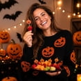 thumbnail image 5 of Liamobondopolis 100 Pcs Halloween Pumpkin Toothpick Flags Cupcake Toppers for Sandwiches Appetizers Cake Cocktail Halloween Party Decor, 5 of 8