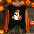 thumbnail image 3 of Halloween Oversized Sweatshirts for Women Crewneck Pullover Graphic Sweat Shirts Loose Funny Ghost Sweater Beige, XL, 3 of 3