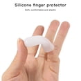 thumbnail image 4 of Soidarity Dedo alargado Guante de dedo Gel de sílice Cubierta de cuna de dedo suave Protector de dedo flexible Protección de la piel, 4 of 6