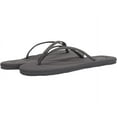 thumbnail image 7 of Flojos Fiesta 2.0 Charcoal Vintage Slip On Slide Thong Flat Flip Flops Sandals (Charcoal, 7), 7 of 7