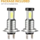 thumbnail image 2 of 2Pack H7 LED Headlight Bulbs Kit High Low Beam 30000LM Super Bright 6000K Cool White for Boat, RV, Auto Car Backup-light, Tail light, Day Running Ligh, 2 of 5
