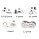 thumbnail image 4 of 5 pares de juntas de cadena de bicicleta, hebilla mágica, conector de eslabón de cadena de bicicleta, piezas de ciclismo, 4 of 5