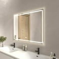 thumbnail image 6 of Niveal 48 x 36 Inch Mirror for Bathroom, Anti-Fog Dimmable Modern Rectrangle Vanity Mirror LED Wall Mounted Makeup Mirror (Silver), 6 of 11