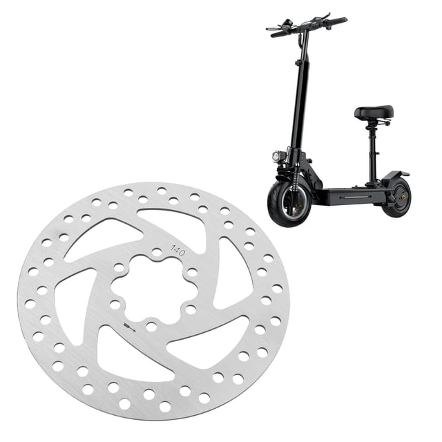 Disco De Freno De Scooter, Disco De Freno De Scooter Eléctrico De Metal Portátil De 140 Mm De Diámetro Resistente A La Decoloración Para Scooters Eléctricos