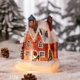 thumbnail image 2 of 2Pcs Christmas Houses with Lights Decorations for Shop Window Coffee BLESIY Esculturas, 2 of 6