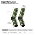 thumbnail image 2 of Picia Peacock Gold Feather Print Athletic Socks for Men & Women – Cushioned Moisture-Wicking Crew Socks for Sports, Running, and Training, Soft & Breathable Size 5-11, 2 of 6