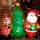thumbnail image 2 of Inflable Navidad Santa Reno Arbol Luz Led Decoración 1.5mts Houzer, 2 of 6