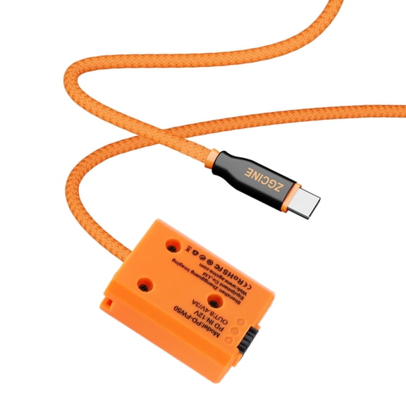 Dummy Dummy Battery With Type C PD Power Cable 60cm Long Replacement For A7 A7M2 A7R2 A7S2 A6000 A6300A6500 A5000 A5100 Cameras