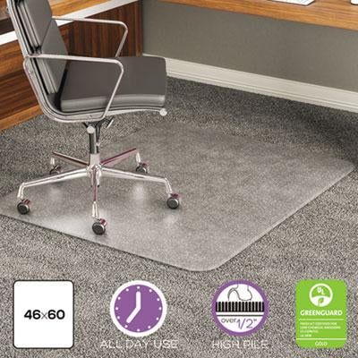 Deflecto Execumat Intensive All Day Use Chair Mat For Plush High