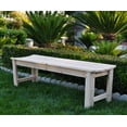 thumbnail image 4 of Shine Company 5 Foot Backless Yellow Cedar Bench for Garden and Patio, Natural, 4 of 4