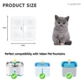 thumbnail image 2 of NISPIRA Triple Filtration Charcoal Water Filter Replacements for Veken 84oz/2.5L Pet Cat Dog Water Fountain, 12 Pack, 2 of 5