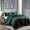 Matisoon, variant on 7-Pieces Matisoon Black and Green Comforter Set, Embroidery Geometric Bedding Set - Queen Size