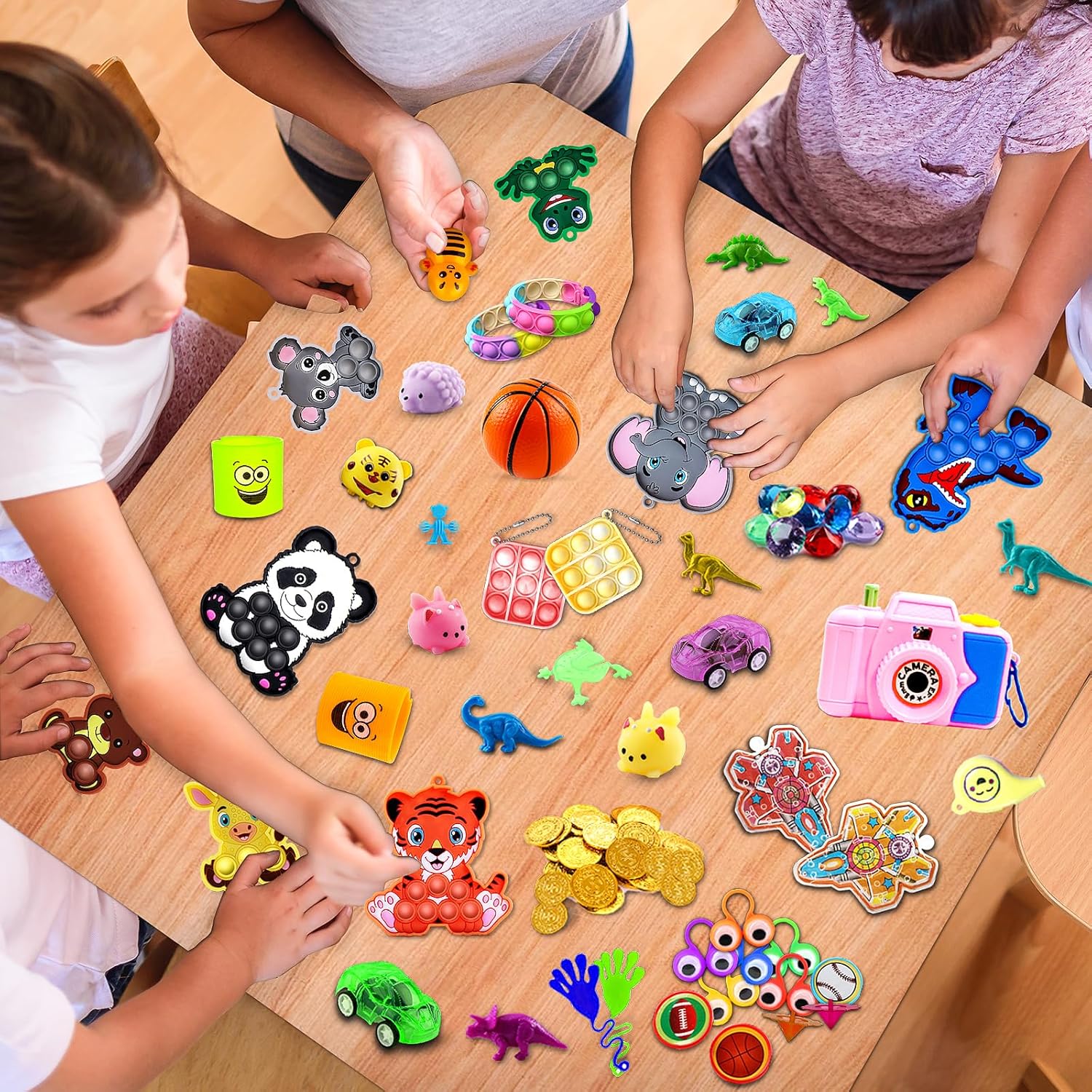 Monkey 320PCS Party Favors for Kids Fidget Toys,Treasure Box Toys for Classroom,Birthday Party Favors Goodie Bags Stuffers for Kids,Pinata Stuffers,Carnival Prizes,Fidgets for Classroom Prizes