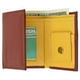 thumbnail image 2 of Premium Soft Leather Childrens Trifold Wallet Kids Bicolor Wallet Gift P 825, 2 of 4