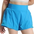 thumbnail image 2 of Staki Girls' Casual Shorts Girls Athletic Performance Running Shorts with Drawstring & Pockets 4-9Y(Blue,8-9 Years), 2 of 6