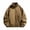 03# Khaki, variant on Men's Casual Flight Jacket with Pockets Stand Collar Bomber Fit Lightweight Cotton Zip Front Streetwear Outerwear for Spring Autumn M-5XL
