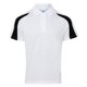 thumbnail image 1 of AWDis Just Cool - Polo transpirable de manga corta con franjasen contraste Hombre caballero - Verano/Deporte (Blanco/negro) Awdis UTRW3479_arcticwhitejetblack, 1 of 2
