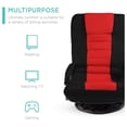thumbnail image 4 of MesaSe  Swivel Gaming Chair 360 Degree Multipurpose Floor Chair Rocker for TV  Reading  Playing Video Games w/Lumbar Support  Armrest Handles  Adjustable Backrest - Black/Red, 4 of 7