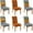 Orange, variant on 4 Pcs Fall Chair Covers for Dining Room, Thanksgiving Stretch Removable Dining Chair Cover Set of 4, Autumn Pumpkin Truck Chair Slipcovers Seat Protector for Fall Restaurant Decor