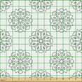 thumbnail image 2 of Ambesonne White Lace Print Fabric by the Yard Upholstery, Dots Flower Form, 2 Yards, Charcoal Grey Pearl, 2 of 5